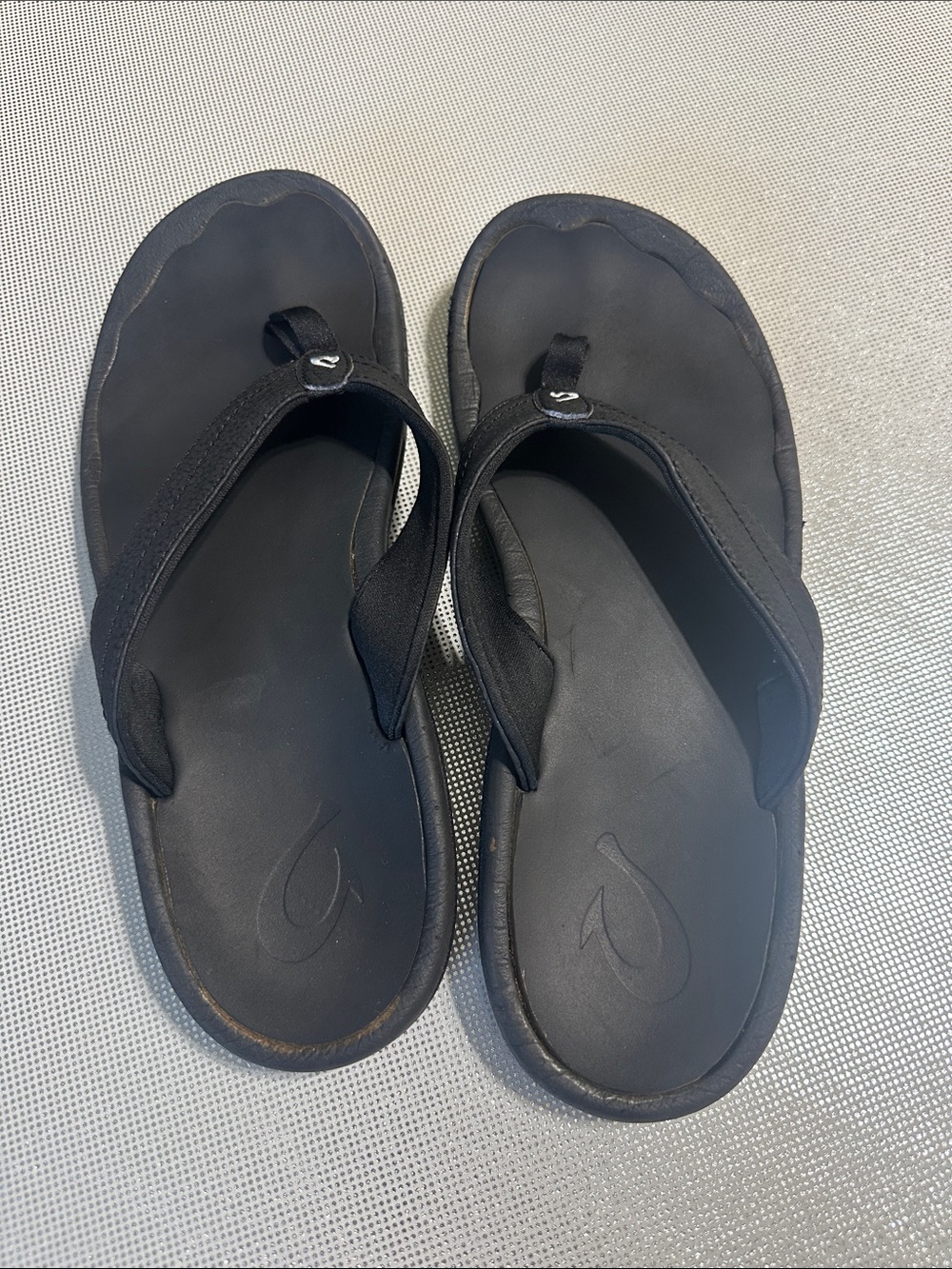 OluKai Black Womens Flip Flop Sandals